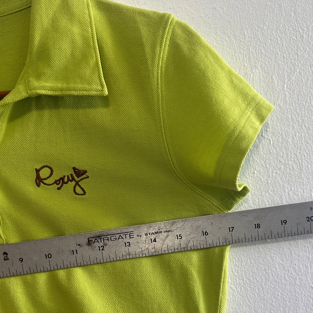 Roxy Pique classic Polo shirt women Large (junior) size - Picture 6 of 7